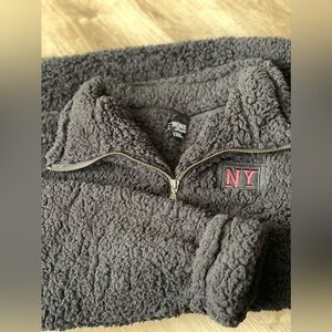 Women's Gray Fleece Sweater